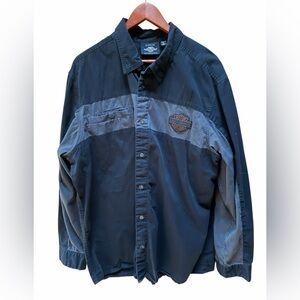 Harley-Davidson 100%‎ Cotton Copperblock Long Sleeve Shirt